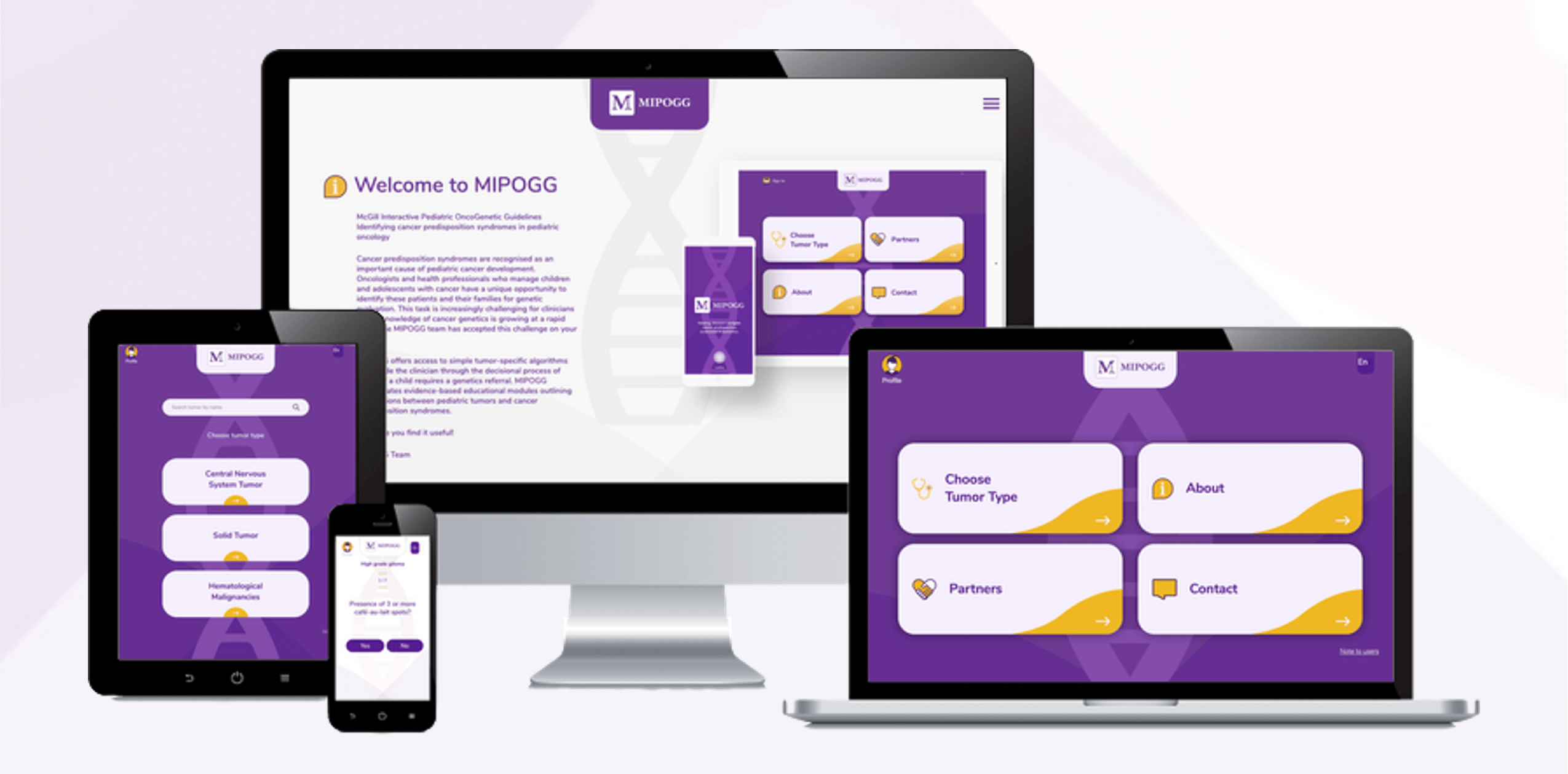 MIPOGG - Exemples écrans - Fond violet